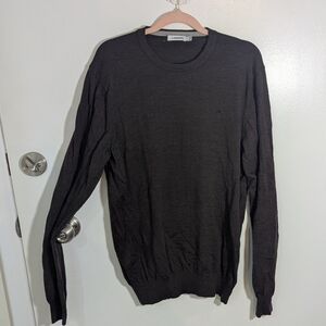 🧡 J.Lindeberg Brown Crewneck Wool Men's Sweater